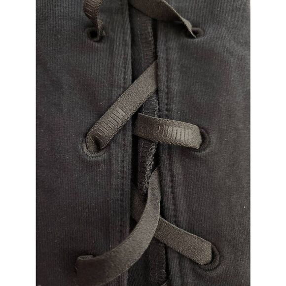 💕Puma Medium black Active Joggers Leggings with gold Puma logo and Open Sides - Picture 7 of 10